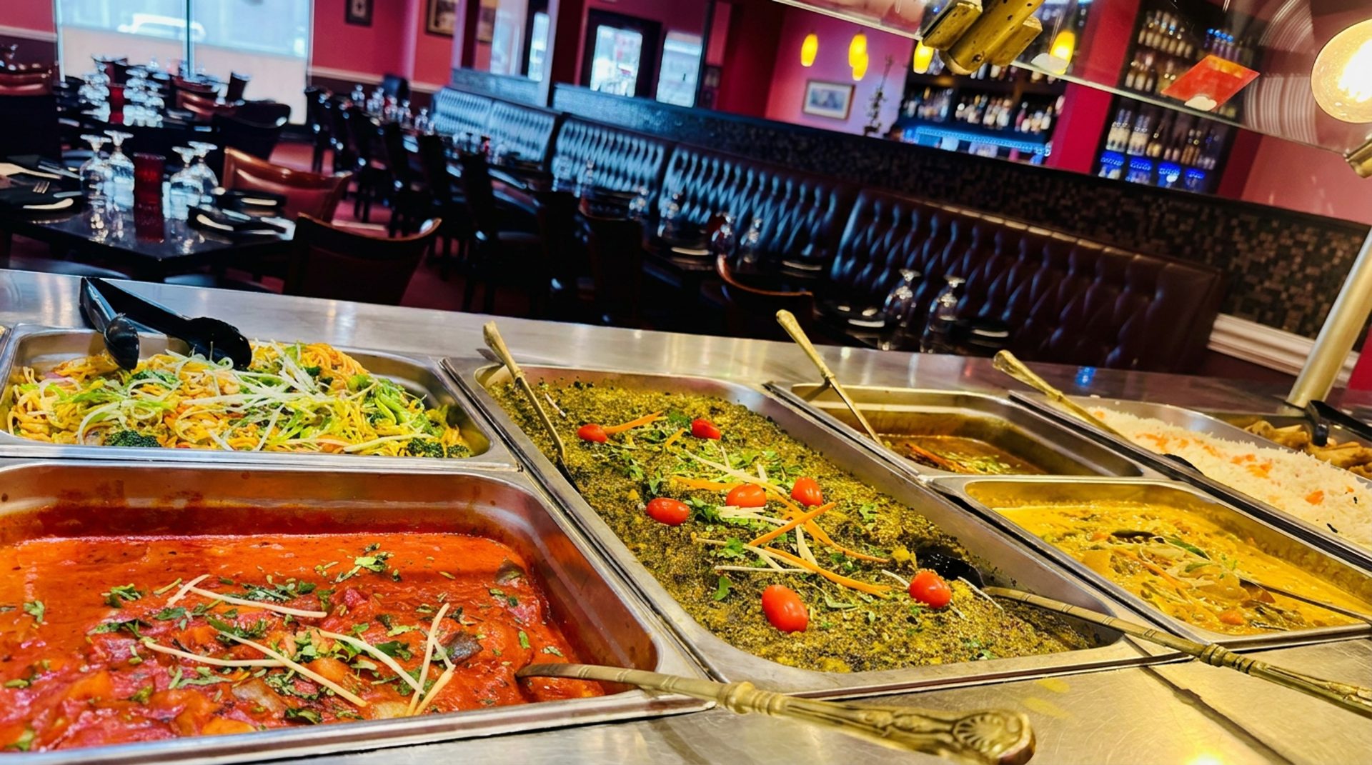 The lunch buffet