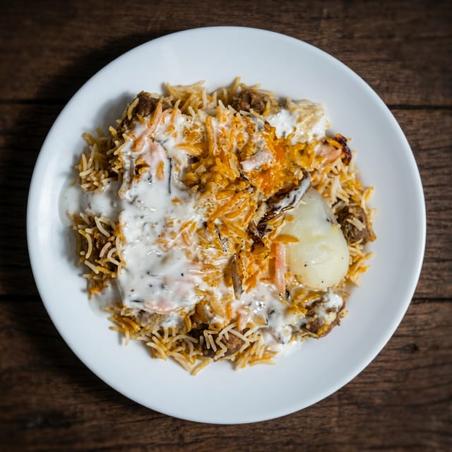 Goat Biryani.
