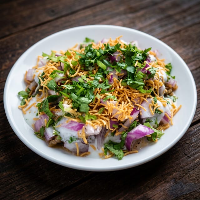Aloo Papri Chaat.