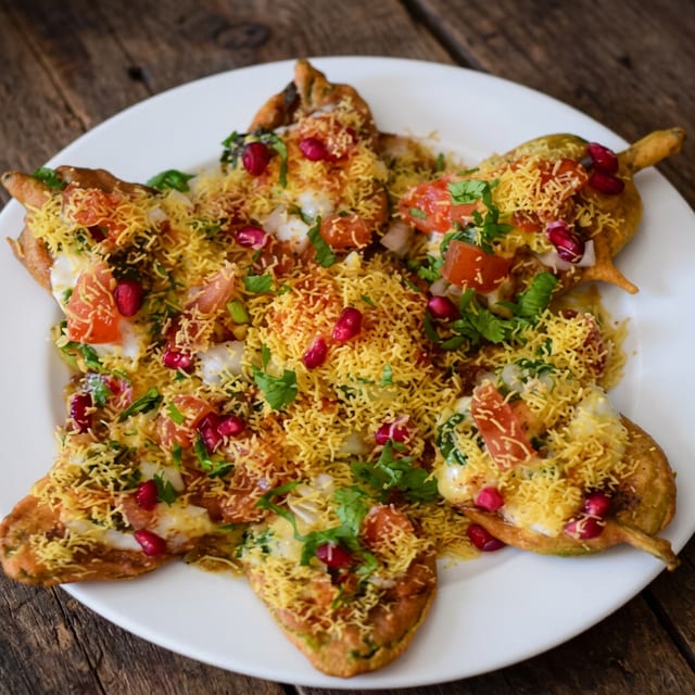 Aam Palak Chaat.