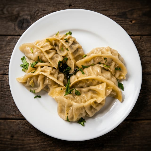 Chicken Steamed Momo.
